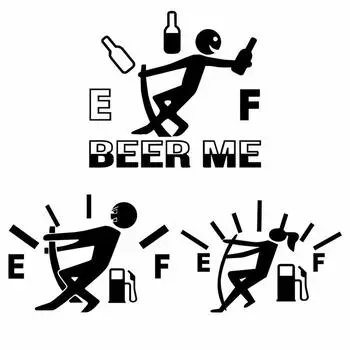 Автомобильные наклейки 12,7 см * 9,2 см, наклейка с высоким расходом газа, пустые наклейки для указателя уровня топлива, забавные виниловые наклейки на крышку топливного бака автомобиля, наклейка