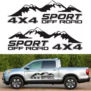 Автомобильные наклейки 130*40 см, 2x51,2*15,7 дюйма, аксессуары чёрный