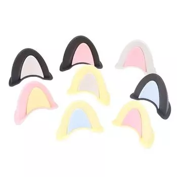 Автомобильные наклейки для мотокросса с изображением кошачьих ушей Украшение для шлема Мотоциклетный шлем с изображением кошачьих ушей pink-Pink