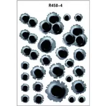 Автомобильные наклейки Имитация 3D Пулевое отверстие Сделай сам Автомобиль Военный Стайлинг Аксессуары Мотоцикл Царапина Автомобильные наклейки и наклейки