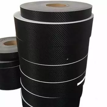 Автомобильные наклейки Лента из углеродного волокна 3*100cm чёрный