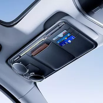 Автомобильные очки Raksonic, солнцезащитный козырек, автомобильные очки, аксессуар, многофункциональные автомобильные очки, удобные в использовании, подходят для всех моделей автомобилей, держатель, карман, чёрный