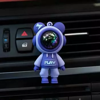 Автомобильные освежители воздуха Автомобильные ароматы с мультяшными ароматами Диффузор Вентиляционные зажимы Креативные автомобильные духи Украшения Ароматерапия Украшение для автомобиля фиолетовый