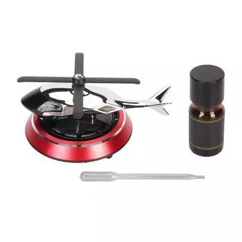 Автомобильные освежители воздуха с вращающейся солнечной батареей снимают стресс очищают запахи вертолетный автомобильный парфюм красный