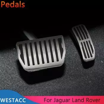 Автомобильные педали, чехол для педали газа, тормоза для Land Rover Evoque Discovery Ranger Rover Velar для Jaguar XFL XE F-Pace AT