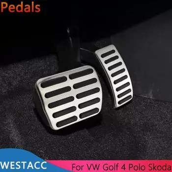 Автомобильные педали, чехол для педали тормоза газа для Volkswagen Vw Polo Golf 4 Bora Beetle RSi GTI R32 для SEAT Leon 1M Toledo 1L
