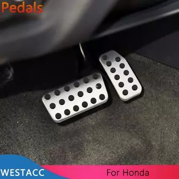 Автомобильные педали, чехол для педали тормоза-акселератора для Honda Fit Jazz 2011-City 2013- Vezel HRV 2015- AT