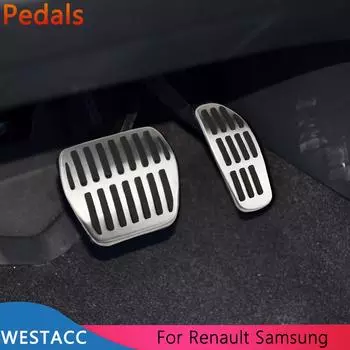 Автомобильные педали для Renault Captur Koleos Kadjar Duster Scenic Espace для Samung QM6 2016-крышка для педали газового тормоза AT