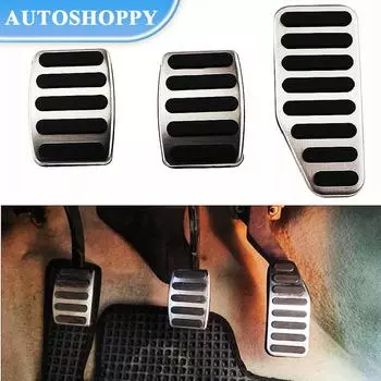 Автомобильные педали из нержавеющей стали, Чехлы на педали газового тормоза для Suzuki Jimny Jimni Swift Dzire Ciaz Wagonr Ertiga Baleno, аксессуары чёрный