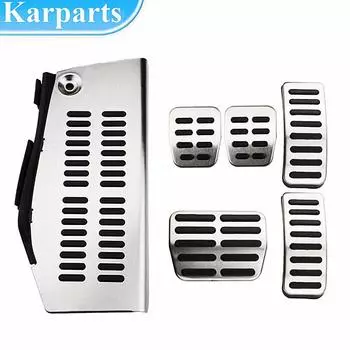 Автомобильные педали из нержавеющей стали для Volkswagen Polo VW Golf 4 Bora Beetle RSi GTI R32 для A3 8l, сиденье из нержавеющей стали, мертвая педаль, подставка для ног AT