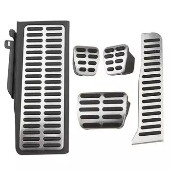 Автомобильные педали из нержавеющей стали для Volkswagen VW CC Passat B6 B7 R36 R-line для Skoda Superb LHD, чехол для автоматической педали Rest Pedal