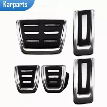 Автомобильные педали из нержавеющей стали для VW Seat Leon 5F MK3 2013-2019 MK4 2020-2022 LHD Golf MK7 7 VII 2014-2021 MT