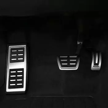 Автомобильные педали тормоза для Volkswagen VW Caddy SB Maxi MK4 2020~2024, коврик для педали акселератора из нержавеющей стали, аксессуары для интерьера