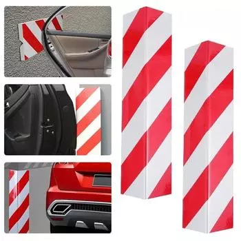 Автомобильные пенопластовые предупреждающие знаки, защита бампера и двери, внешняя защита от прилипания и царапин, защита для парковки, двери автомобиля, гаража, 1/2 шт.