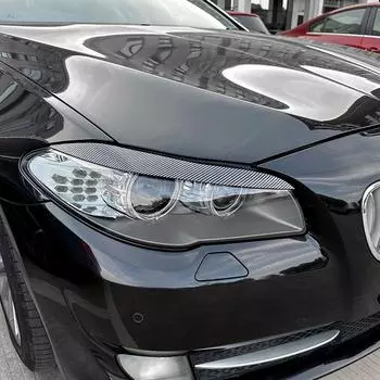 Автомобильные передние фары, веки, брови, фары, крышка, отделка, наклейка для BMW 5 серии F10 F11 2011-2014, автомобильные аксессуары
