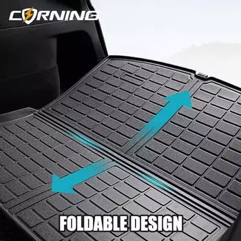 Автомобильные передние и задние коврики на багажник для Tesla Model 3/Y 2017-2023, водонепроницаемые нескользящие TPE задние двери, автомобильные коврики, багажник, багажник MY Lower trunk