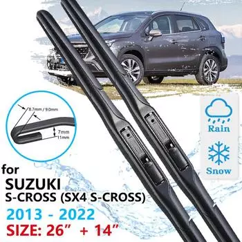 Автомобильные передние щетки стеклоочистителя для Suzuki S-Cross SX4 JY 2013 ~ 2022, аксессуары для дворников лобового стекла 2018 2017 LHD