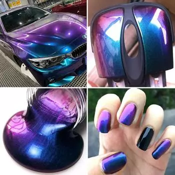 Автомобильные пигменты Mica кислотостойкие пигменты, меняющие цвет автомобиля, нетоксичные, непроводящие автомобильные пигменты-хамелеоны, краска 10 г