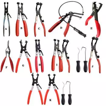 Автомобильные плоскогубцы для водопроводных труб, углеродистая сталь, плоскогубцы для шлангов масляных труб, инструмент для ремонта автомобиля, плоскогубцы для разделения масляных трубок