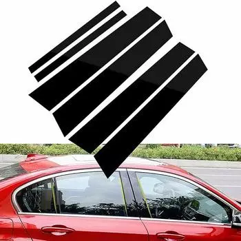 Автомобильные полированные стойки, накладка на окно, наклейка на колонку BC для BMW 3-Series E90 2005-2012, аксессуары, автозапчасти
