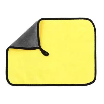 Автомобильные полотенца из микрофибры, бесшовные полотенца для сушки автомобилей, мягкая салфетка для сушки автомобиля, полотенце для мытья автомобиля 25*25cm жёлтый