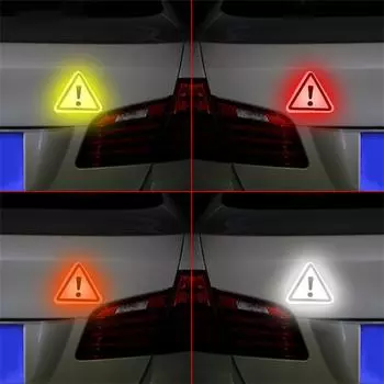 Автомобильные принадлежности Автомобильные украшения Наклейка Высокопрочная треугольная светоотражающая наклейка Автомобильные аксессуары Красочные погодоустойчивые