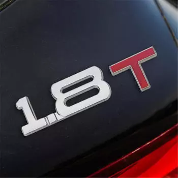 Автомобильные принадлежности Автомобильный смещение хвоста Металлическая наклейка на автомобиль Изысканные принадлежности для украшения автомобиля Легкий доступ 1.8T