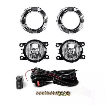 Автомобильные противотуманные фары для Mitsubishi Pajero 3 2007 2008 2009 2010 V73 V97 передний бампер хромированная покраска крышка