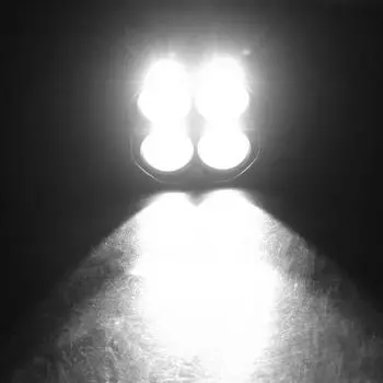 Автомобильные противотуманные фары для мотоциклов, фары дальнего света 12 В 24 В для внедорожных тракторов 4x4, универсальные белые/желтые Yellow