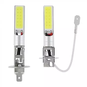 Автомобильные противотуманные фары H1 H3 Canbus Супер яркая светодиодная лампа COB 12V Ходовые огни Авто Мотоцикл 1pc H1