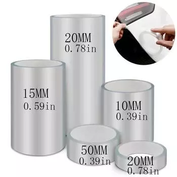 Автомобильные прозрачные наклейки для защиты дверей, антицарапающая нанолента, защитная пленка для порога автомобиля, защитная кромка двери для багажника