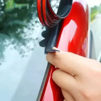 Автомобильные резиновые уплотнители, краевые уплотнительные ленты, авто крыша, лобовое стекло, автомобильный резиновый герметик, защитная уплотнительная лента, уплотнители окон для авто чёрный