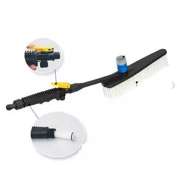 Автомобильные щетки для мытья, регулируемая длинная ручка, щетка для мытья автофургонов, очистка воды с помощью пенного контейнера, автомобильный скруббер CZECH REPUBLIC