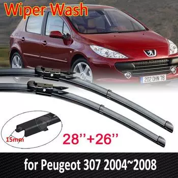 Автомобильные щетки стеклоочистителей для Peugeot 307 307SW 307CC хэтчбек седан 2004 ~ 2008 SW CC передние стеклоочистители автомобиля LHD