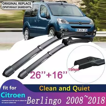 Автомобильные щетки стеклоочистителя для Citroen Berlingo 2008 ~ 2018 B9 щетки переднего ветрового стекла дворники 2011 2012 2013 2014 2015 2016 2017 автомобильные товары