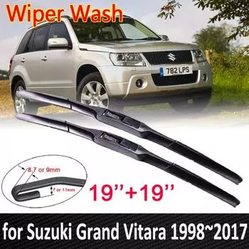 Автомобильные щетки стеклоочистителя для Suzuki Grand Vitara 1998 ~ 2017 2016 2015 2014 2013 2012 2011 2010 передние дворники автомобиля LHD