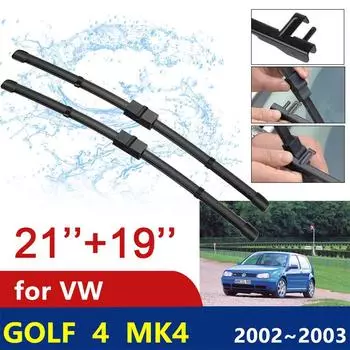 Автомобильные щетки стеклоочистителя для Volkswagen VW Golf 4 MK4 2002 2003, переднее лобовое стекло, безрамное, для очистки снега, резиновая резина, Стайлинг автомобиля RHD