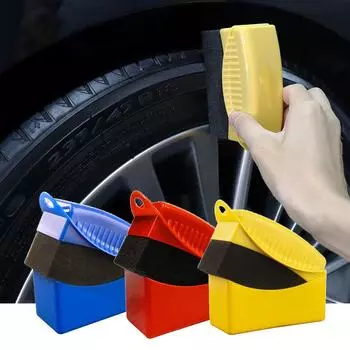Автомобильные шины Вощение Полировка Чистка Протирание Мойка шин Колесо Обод Отделка Контур Детализация Полировка Полировка Полировальные круги Губка Пена Щетка красный