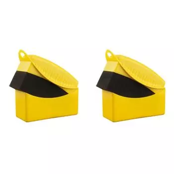 Автомобильные шины Вощение Полировка Чистка Протирание Повязка для аппликатора (желтый) Делавэр