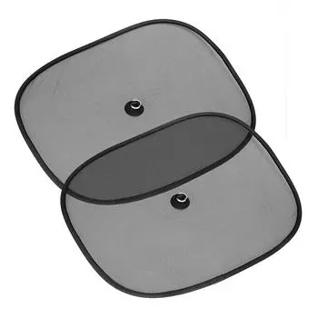 Автомобильные шторы на присосках, автомобильные аксессуары для передних боковых и задних окон, солнцезащитные шторы для стайлинга автомобиля, 2 шт./компл., УФ-сетчатые солнцезащитные шторы 44*36 см