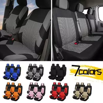 Автомобильные сиденья (Двойные передние сиденья и сиденья 2+1) Для FOCUS III 2015-2019, для Kangoo Express, для Daily III Camion Plate 2005 красный/чёрный