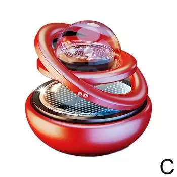 Автомобильные солнечные ароматерапевтические украшения автомобильные двойные подвесные шары парфюмерные ароматерапевтические хрустальные украшения T3K3 Red-One size