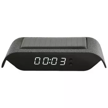 Автомобильные солнечные часы Noctilucence с надежным электронным дисплеем времени и температуры красный