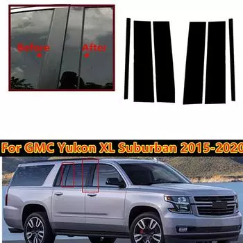 Автомобильные стойки, накладка на дверь, окно, наклейка, Стайлинг для Chevrolet Suburban/GMC Yukon XL 2015-2020, аксессуары