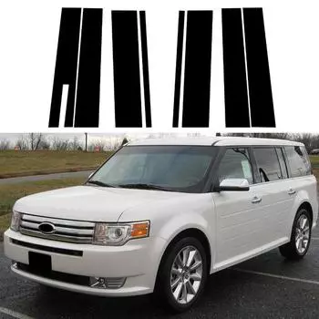 Автомобильные стойки стойки двери, окна, накладка, наклейки, наклейка для Ford Flex Keyless 2009 2010-2014 2015 2016 2017-2019, автостайлинг