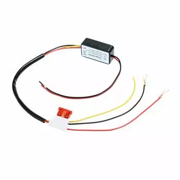 Автомобильные светодиодные дневные ходовые огни, автоматический переключатель включения/выключения, контроллер 12 В, реле DRL чёрный