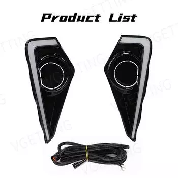 Автомобильные светодиодные дневные ходовые огни DRL для Toyota Veloz 2025 2025 2025 желтые поворотные фары дневного света противотуманные фары