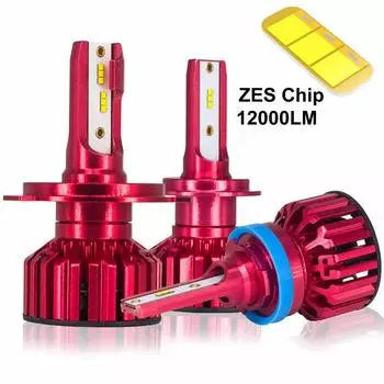 Автомобильные светодиодные фары MX супер яркие h1h4h7 красные H7 чёрный