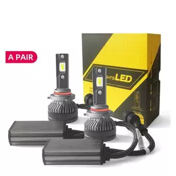 Автомобильные светодиодные фары высокой мощности, двойная медная трубка, супер яркие автомобильные фары, модифицированный ближний свет, дальний свет 12-24VH4 H7 H11 H7