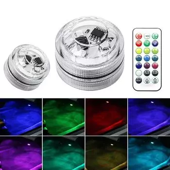 Автомобильные светодиодные фонари Беспроводное внутреннее освещение Дистанционное управление Автоматическое дверное освещение Потолочный светильник Лампа для чтения Атмосферная лампа